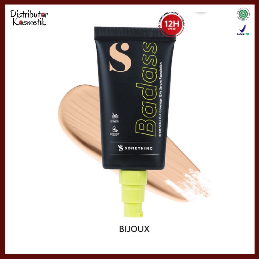 [ FREE GIFT ] SOMETHINC BADASS Breathable Full Coverage 12HR Serum Foundation - Tahan Hingga 12 Jam