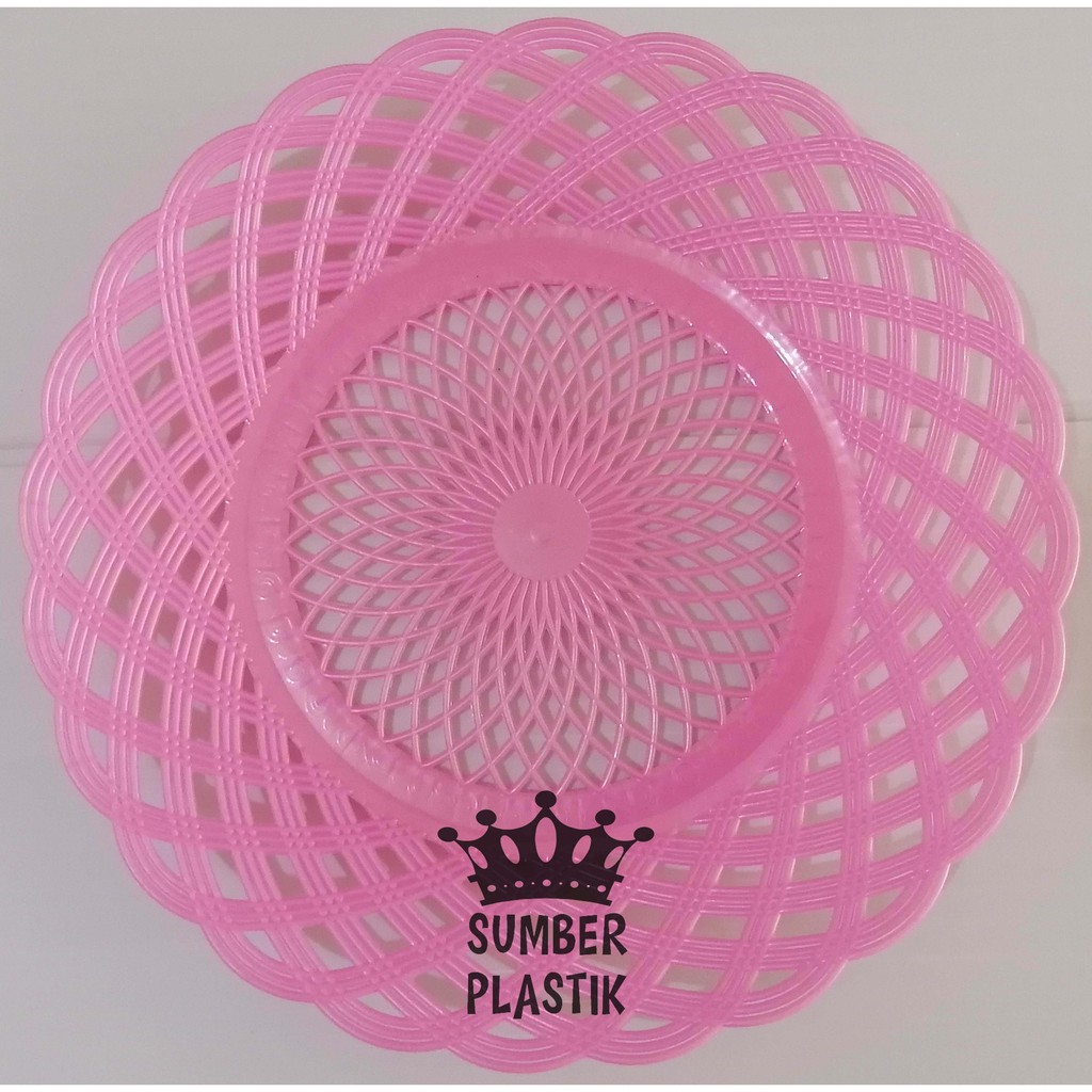 PROMO!! Piring Rotan Plastik anyaman (1PCS)