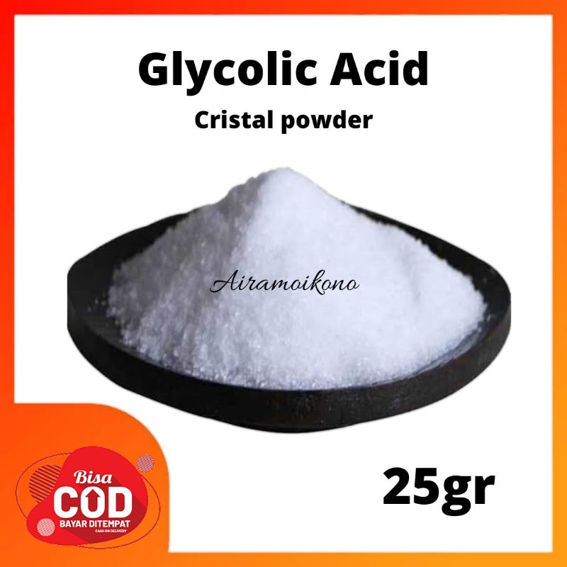 Jual BAHAN KOSMETIK GLYCOLIC ACID AHA 25GR Shopee Indonesia