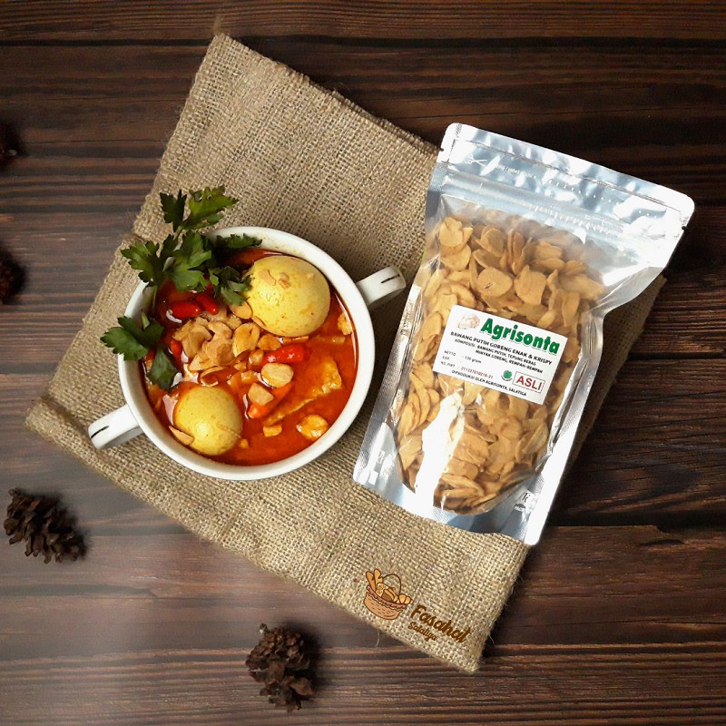 

Bawang Putih Goreng Agrisonta Rendah Lemak Bumbu Penyedap Masakan Dapur