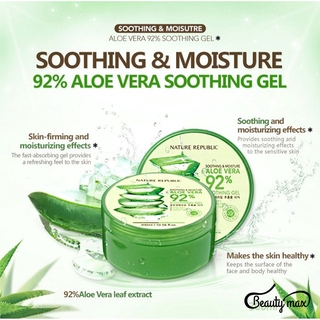 NATURE REPUBLIC Aloe Vera 92% Soothing Gel - 300ml