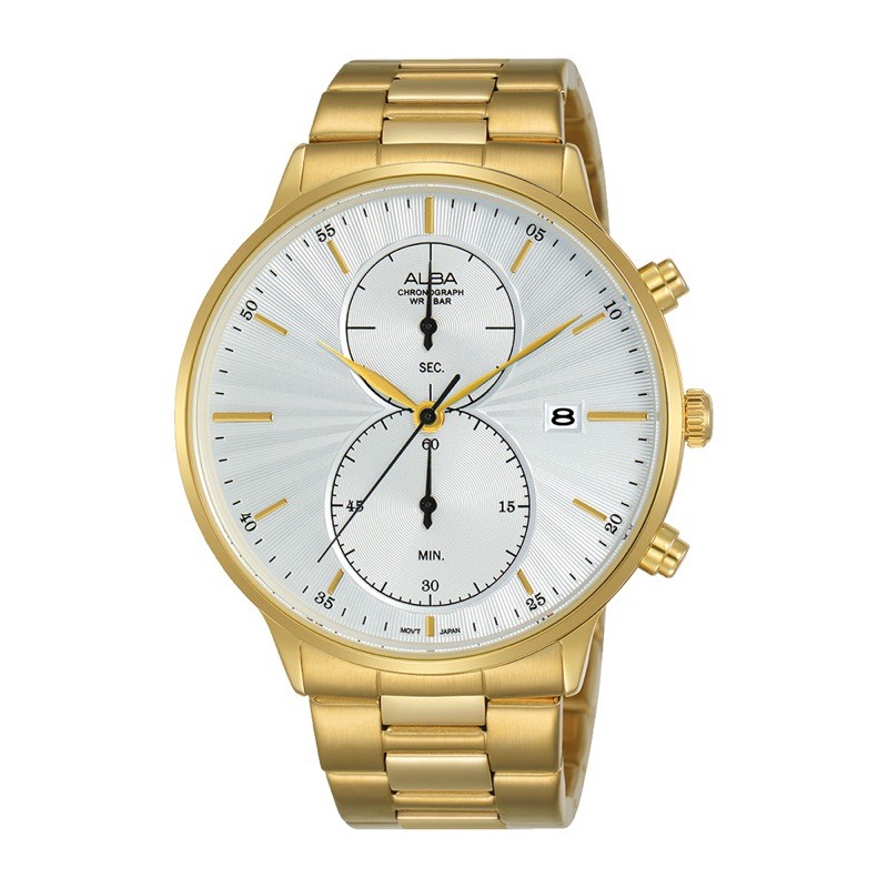 ALBA Prestige AW4002 Chronograph Gold ORIGINAL