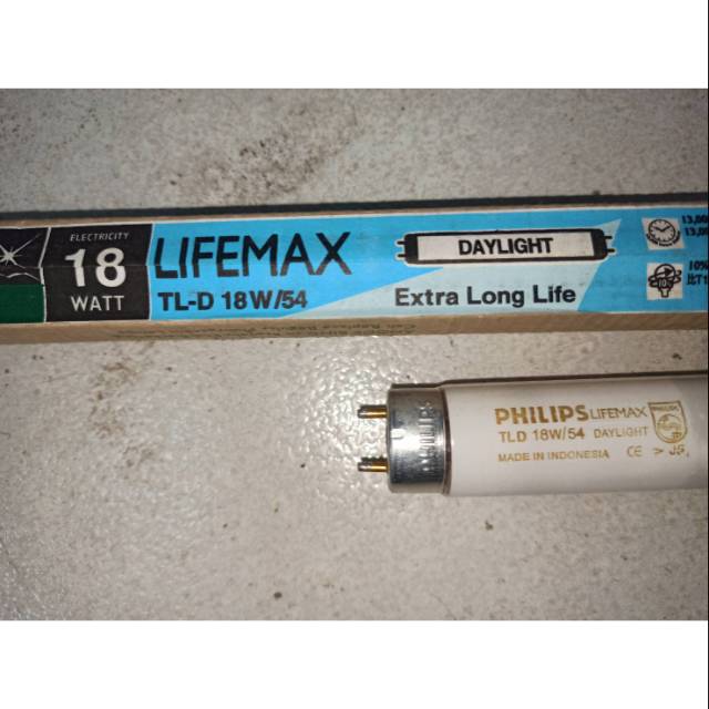 Lampu TLD 18 watt/ Philips / putih