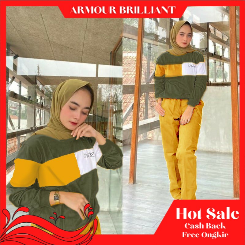 US-SETELAN JOGER WANITA JUMBO-STELAN OLAHRAGA WANITA JUMBO-PAKAIAN OLAHRAGA JUMBO