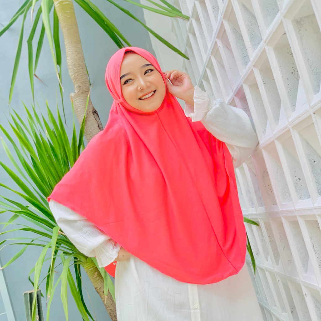 Hijab Instan Bergo Emilia XL Tali instan kaos Bergo-4