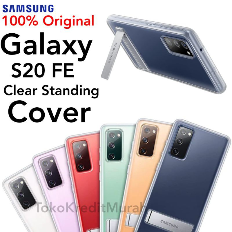 Samsung Galaxy S20 FE Original S20FE Clear Standing Cover Berdiri Bening Silikon Silicon Transparan