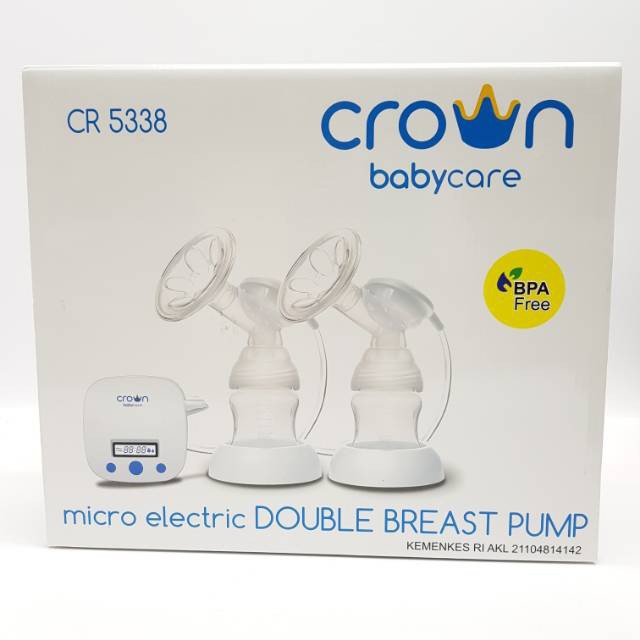 Crown pompa mikro elektrik double breast pump-CROWN MICRO ELECTRIC DOUBLE BREAST PUMP CR 5338