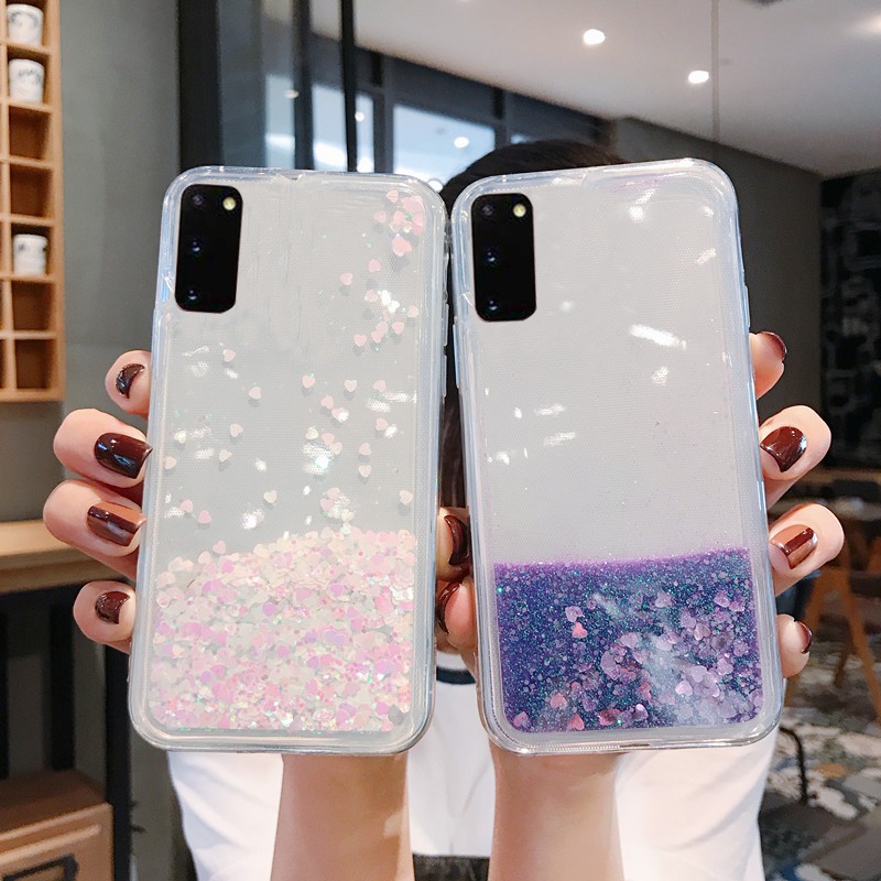 Casing Soft Case TPU Transparan Glitter Bling untuk