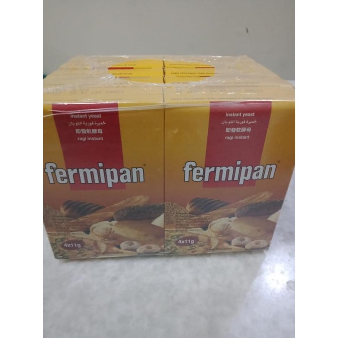 

Ragi Yeast Ragi Kering Fermipan Brown 4x11 Gr 10 Box ---NEW---