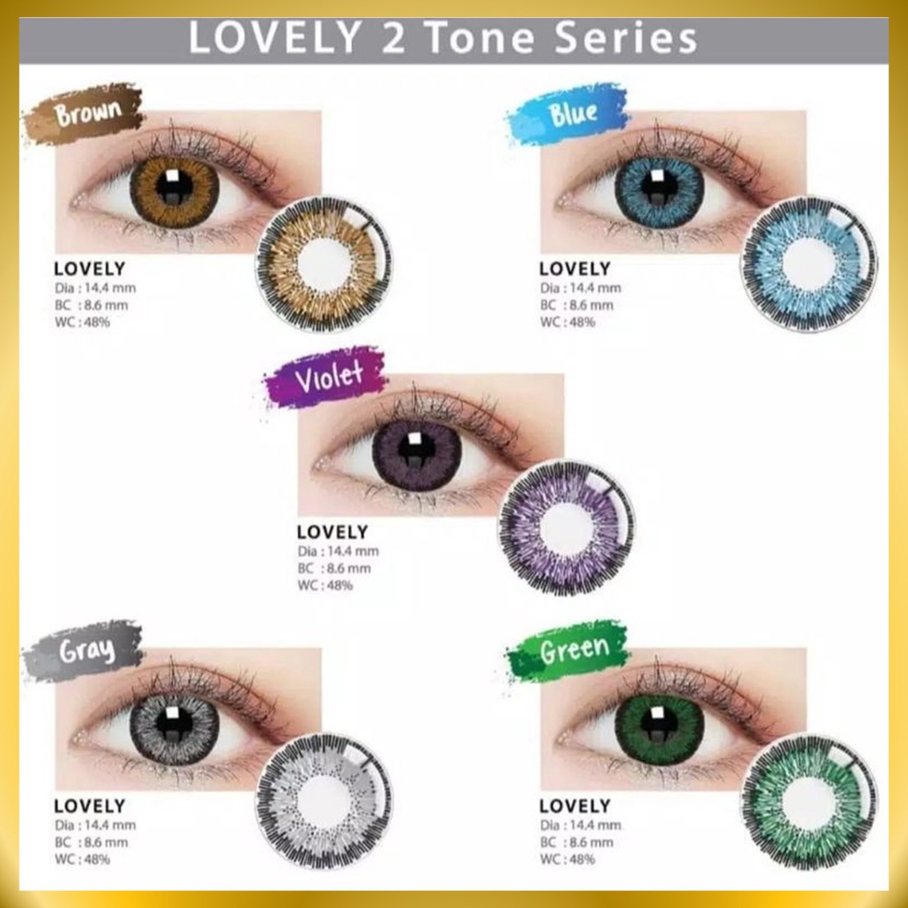 {BISA COD} SOFTLENS LIVING COLOR LOVELY NORMAL &amp; MINUS (-3.25 SD -6.00) BY IRISLAB