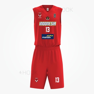 baju basket jersey / kaos basket / jersey basketball indonesia / setelan jersey basket / jersey basket timnas indonesia custom nomor / jersey basket