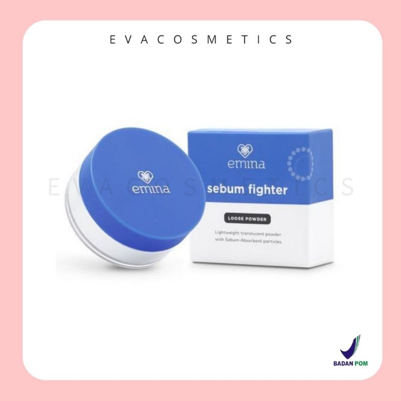 EMINA Ms. Pimple Acne Solution Sebum Fighter Loose Powder Bedak Tabur Kulit BerjerawatR