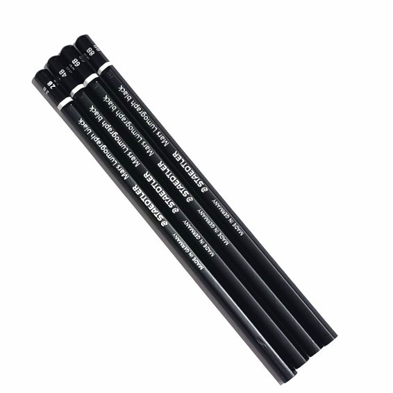 STAEDTLER Sketch Pencil Black - Pensil Sketsa - Set 4 Pcs 2B 4B 6B 8B