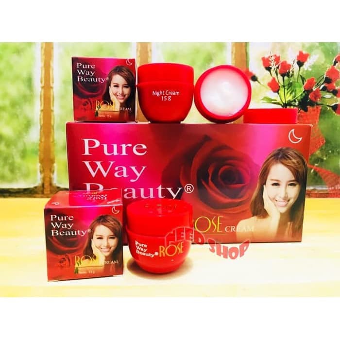 CREAM ROSE PURE WHITE BEAUTY ORIGINAL BPOM / KRIM MALAM ROSE