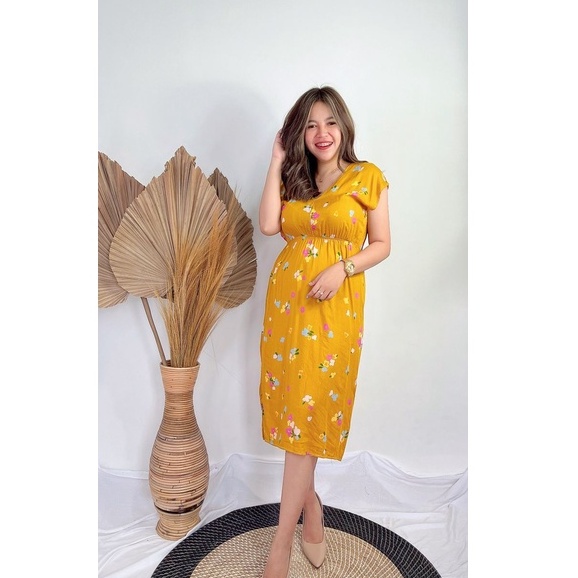 Daster Dress Manohara Bali-MN - ONIC MUSTARD