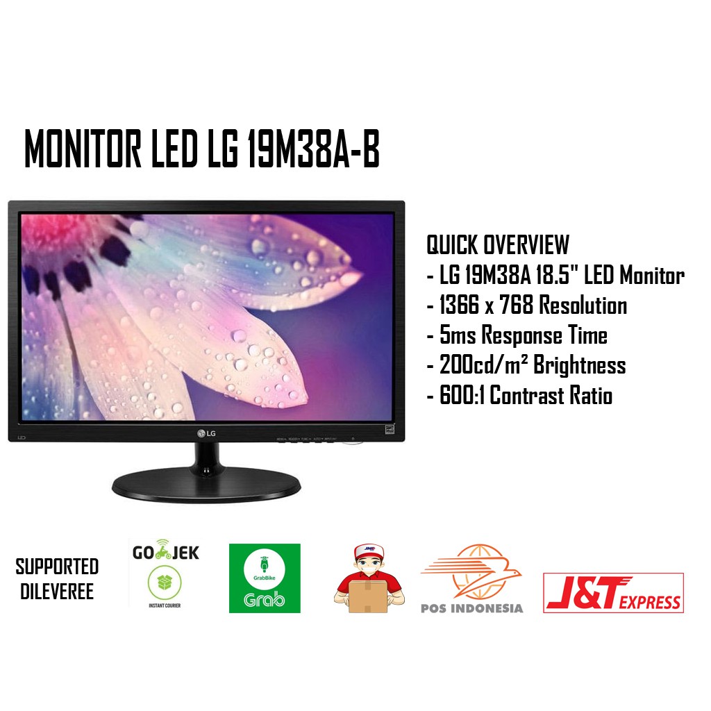 Monitor LED LG 19M38A-B 19Inch Garansi Resmi Murah