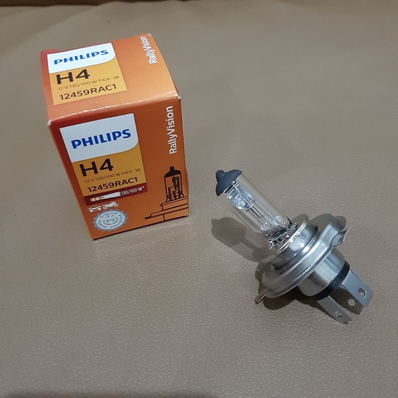 Lampu Bohlam Halogen Philips H4 12V 130/100W