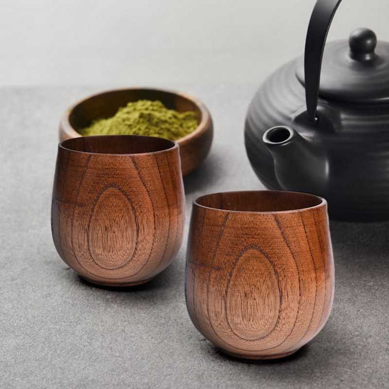 INOARS Gelas Kayu Wooden Natural Cup - CLO470 ( Al-Yusi )