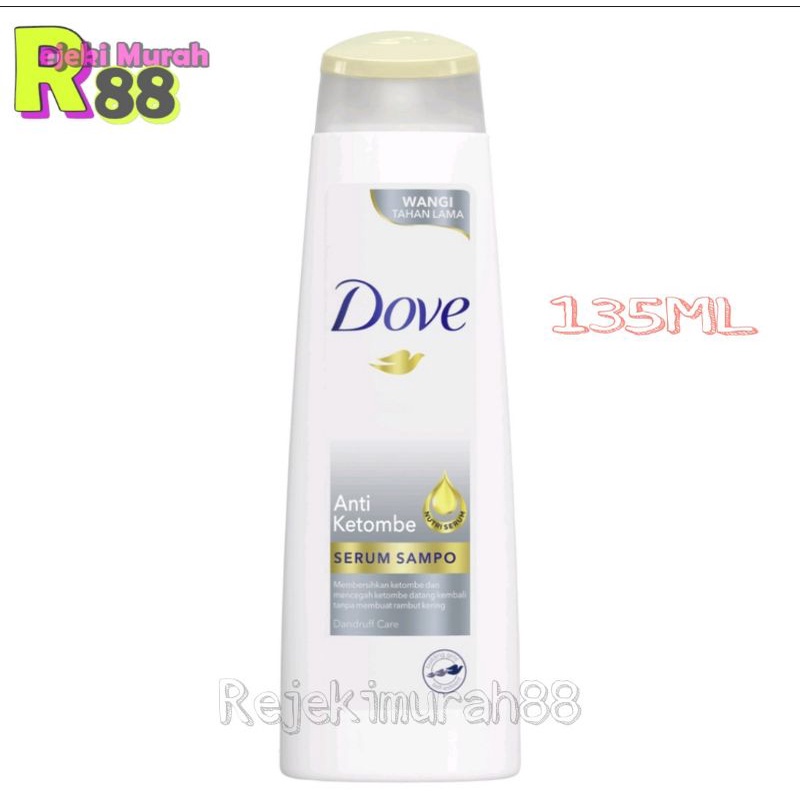 Dove Shampoo Anti Ketombe/Rambut Rusak/Rambut Berkilau/Rontok 135ml