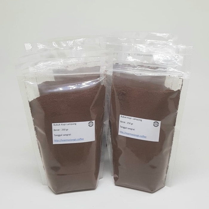 

ge01fgf Kopi Bubuk Robusta Lampung 250 Gr Ds20X11