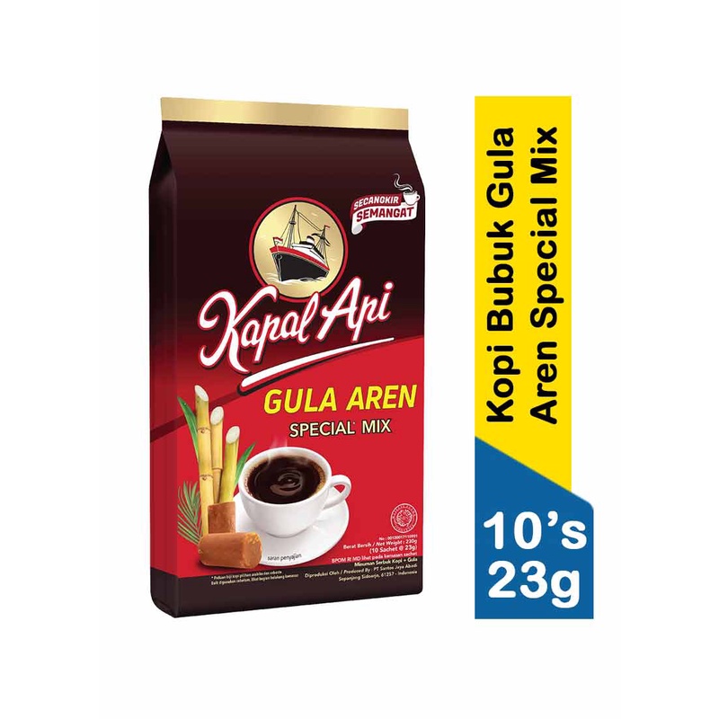 

Kopi Kapal Api Gula Aren Special MIx ( 25gr x 10pcs )//Kopi Kapal Api Special Mix//Kapal Api Gula Aren