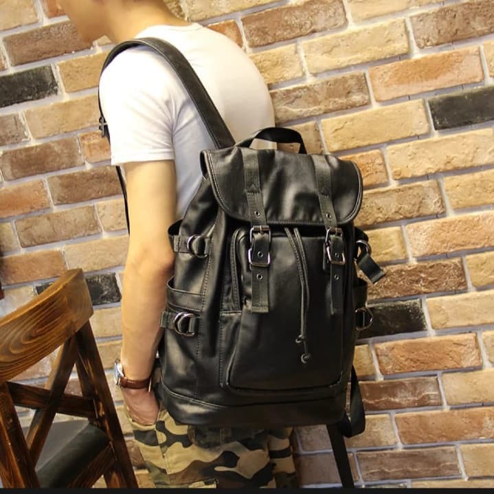 tas ransel pria kulit sapi asli