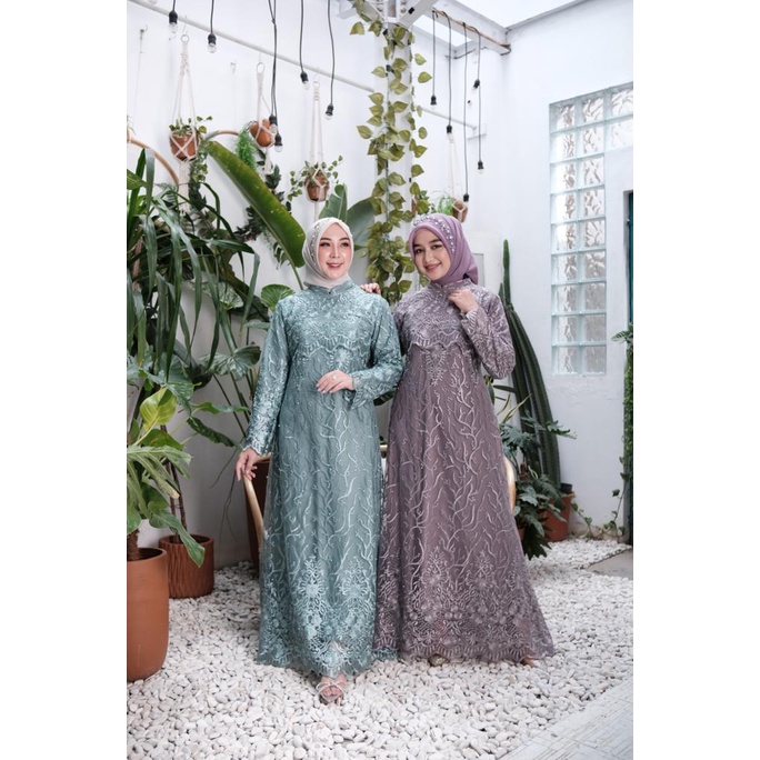 GAMIS BRUKAT RATU / BAJU GAMIS MODERN / KEBAYA MODERN / BAJU PESTA WANITA