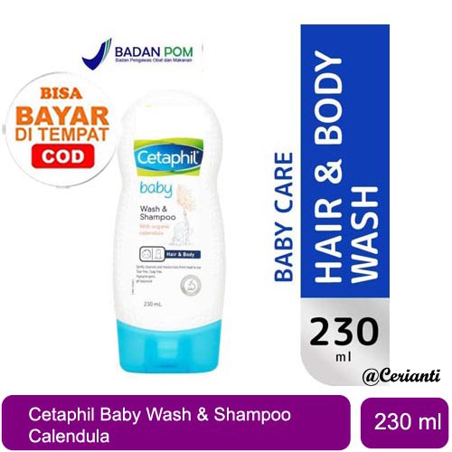 Cetaphil Baby Wash &amp; Shampoo with Organic Calendula 230 ML