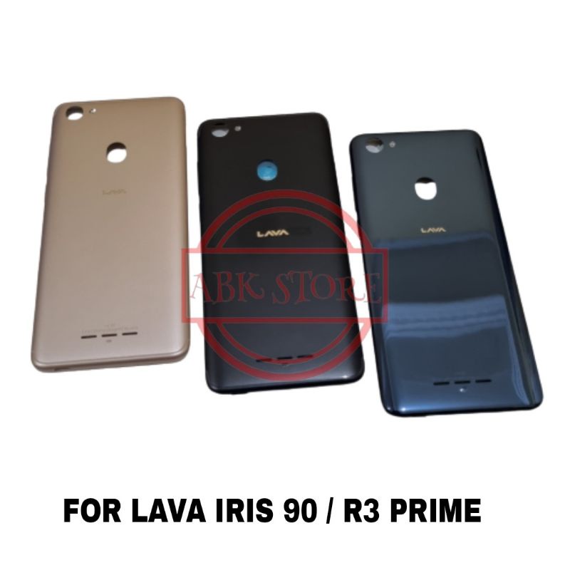 TUTUP BELAKANG BACKDOOR COVER BATERAI BACK CASING HOUSING LAVA IRIS 90 / R3 PRIME ORIGINAL