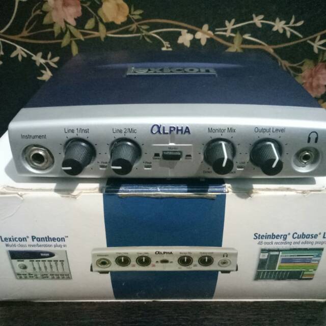 PAKET Soundcard usb Lexicon Alpha dan Phantom Power V48
