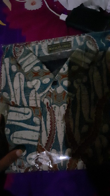 Batik Solo Parang Bledak Biru Kemeja Pria Full Furing Katun Cabut Primisima