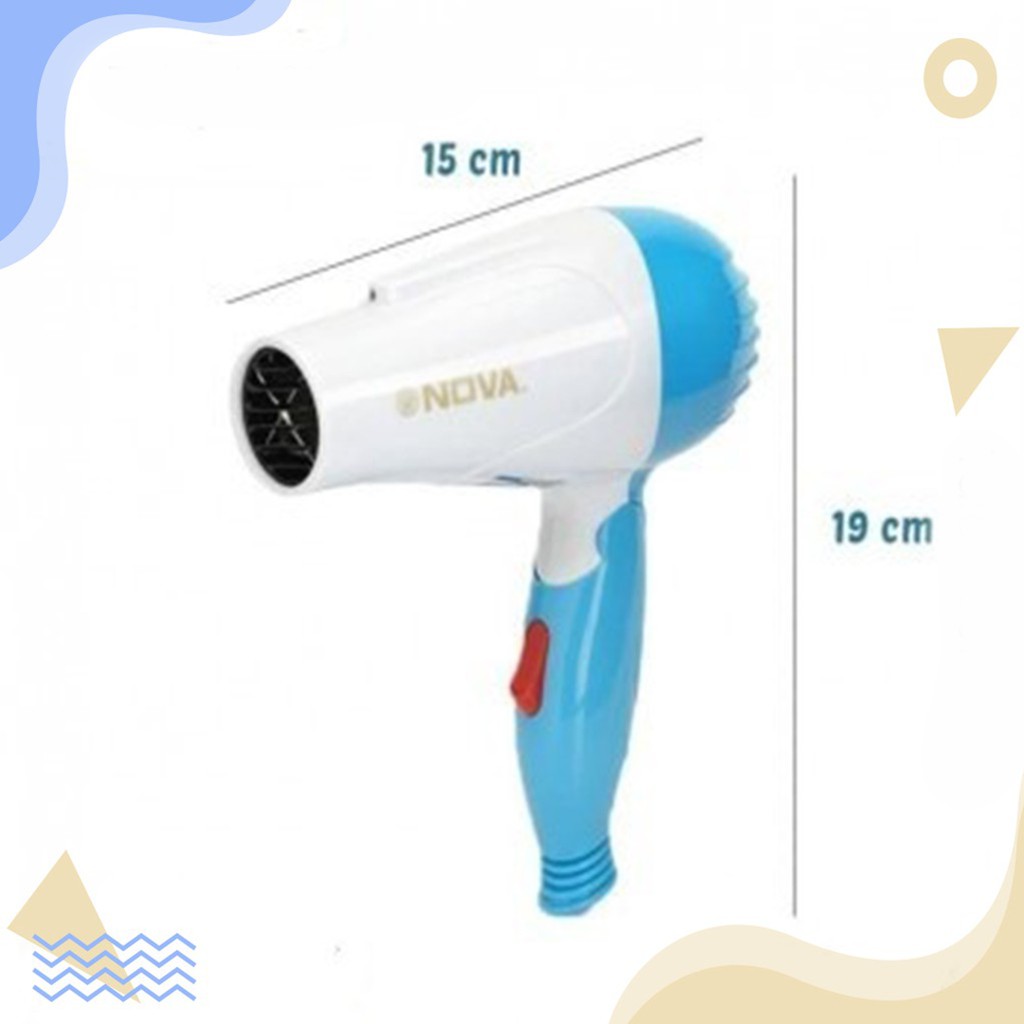 [✅COD] Hair Dryer Pengering Perawatan Rambut Wanita Pria Hairdryer Kucing Mini Nova NV-1290 Original