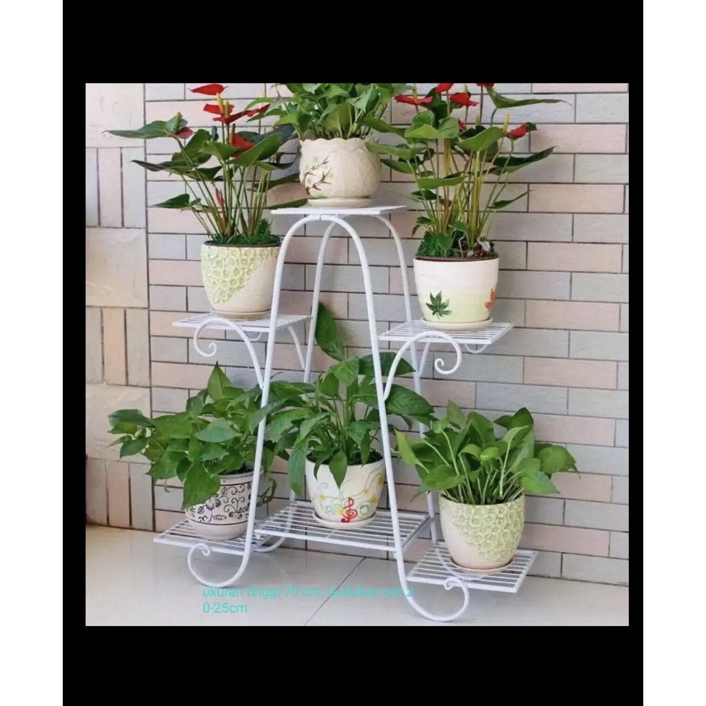 STANDING RAK POT BUNGA 6 SUSUN/RAK POT BESI UNTUK TANAMAN