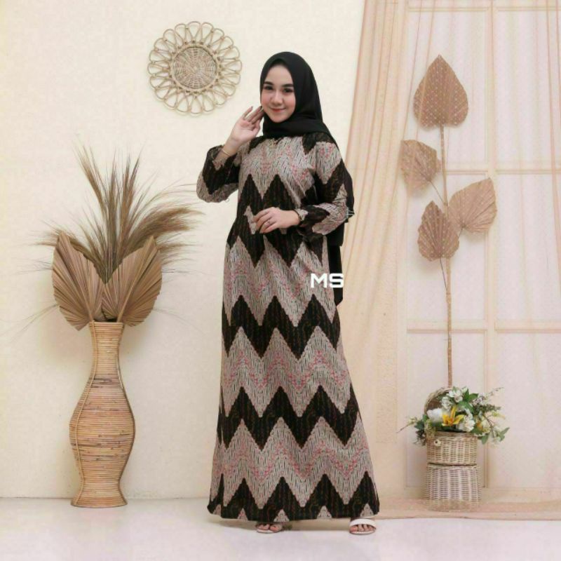 Baju Batik Wanita Gamis Batik Modern Dress Batik Wanita