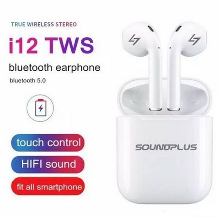 Headset Soundplus I12 TWS Stereo Earphone Bluetooth Original