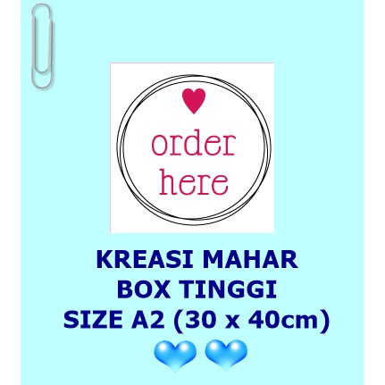 

KREASI MAHAR BOX TINGGI - SIZE A2 JUMBO