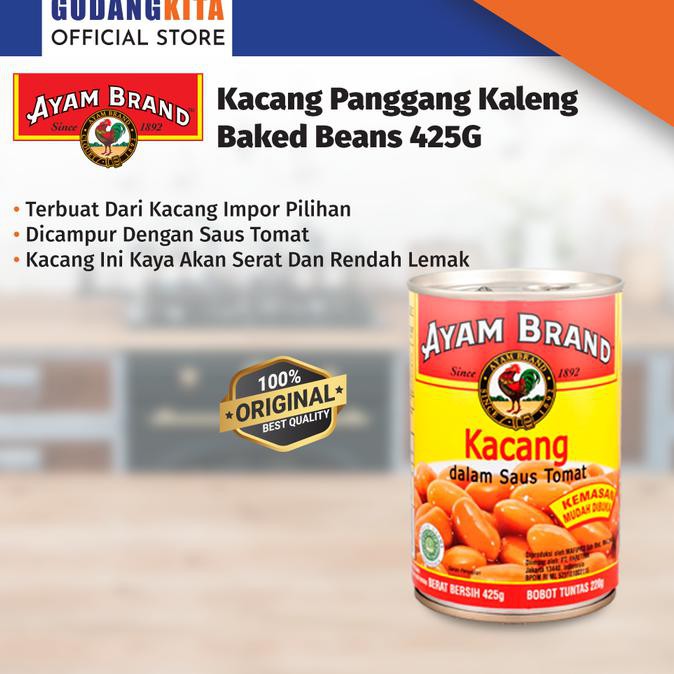

TERPOPULER Kacang Panggang Rendah Lemak Ayam Brand - Baked Beans 425g MURAH