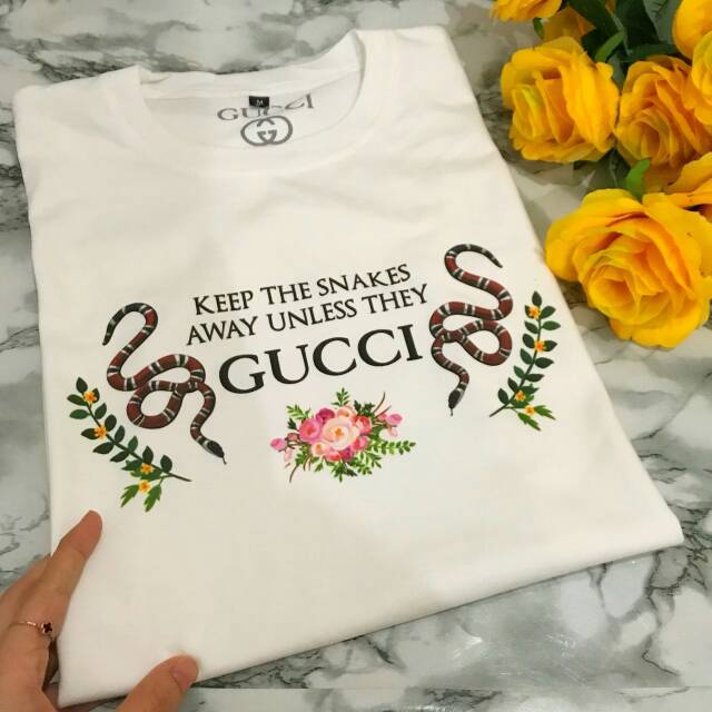 Kaos gucci snake printing // brandedtee premium