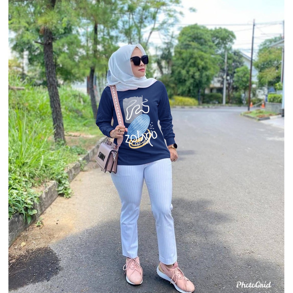 BISA COD✔️ BLOUSE DESSY ZOLAQU ZLQ BIG SIZE / ATASAN LENGAN PANJANG WANITA / BAJU WANITA SIZE L-XL-XXL