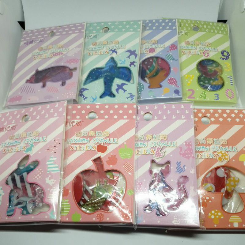 

Sticker Puffy Granule Variasi Mix Kecil, Small, Medium per Pack.