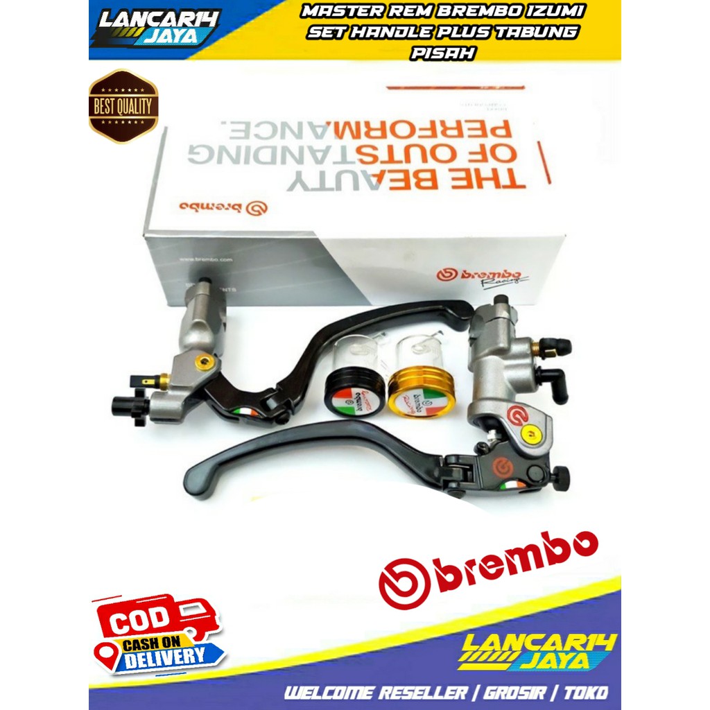 MASTER REM BREMBO IZUMI TABUNG PISAH PLUS BREKET TABUNG SINGLE FULLSET ORIGINAL IMPORT plus DUDUKAN 