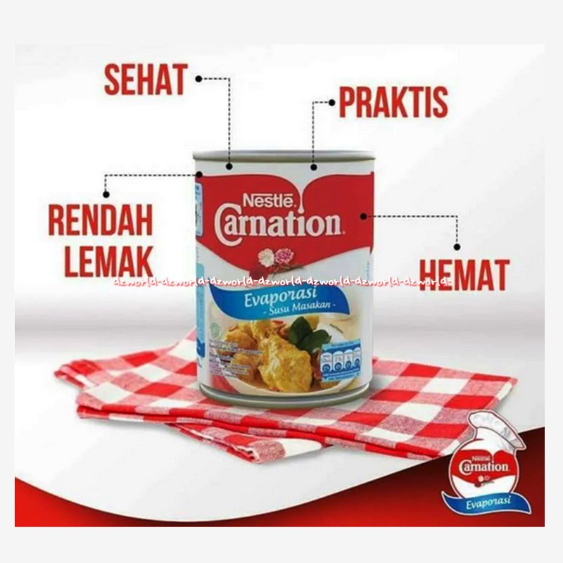 Nestle Carnation Susu Krimer Kental Manis 405gr Kemasan Kaleng Cocok Ditambahkan Pada Minuman