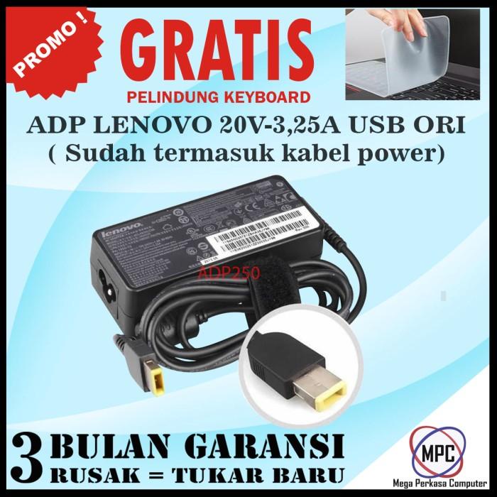 Adaptor Charger Laptop IBM Lenovo 20V 3.25A USB Original
