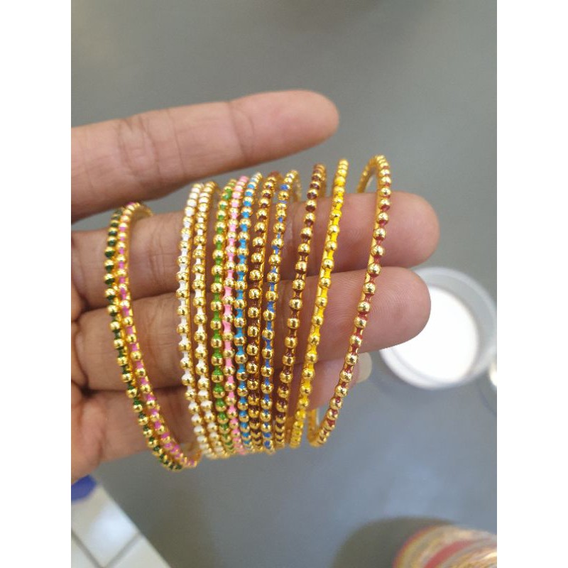 gelang keroncong set 12 warna warni/gelang keroncong set 12/fashion gelang keroncong/gelang set