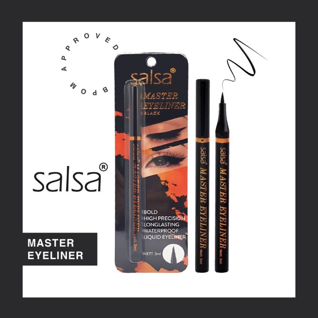 salsa bold eyeliner pen terbaru // eyeliner salsa // Salsa master eyeliner