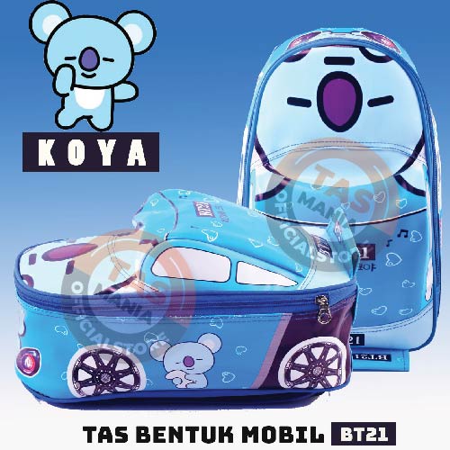 PTS - Ransel Sekolah Anak Karakter Bentuk Mobil - Tas - Tas Mobil  - Ransel IDOL KOREA Ransel Sekolah Anak Ransel Sekolah Mobil