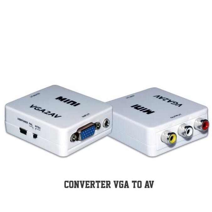 CONVERTER VGA TO AV , ADAPTER VGA TO RCA