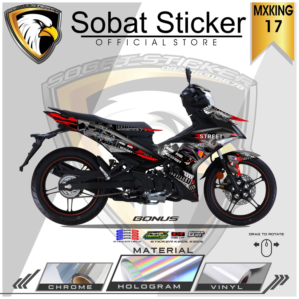 STRIPING MX KING - STRIPING HOLOGRAM YAMAHA MX KING 2015-2022 RACING