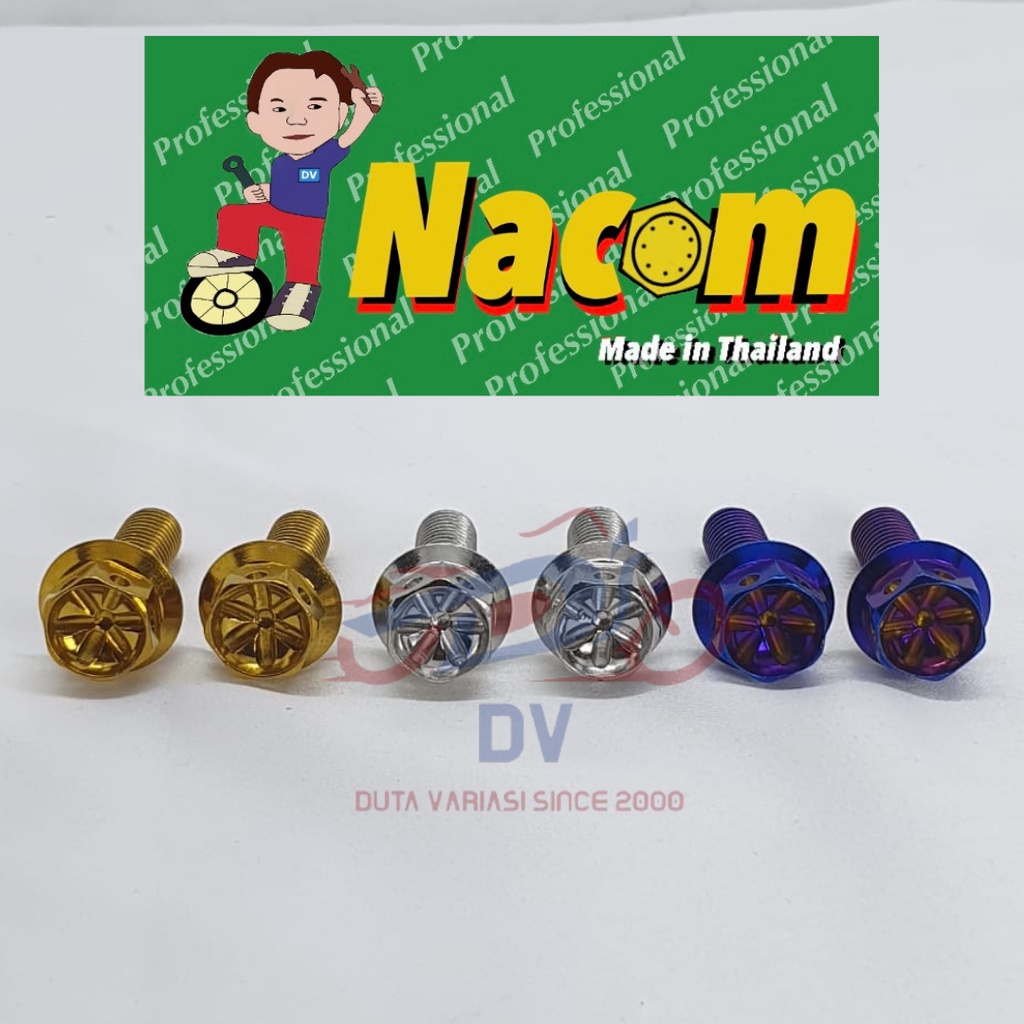 NACOM Baut Breket ke Caliper Spin