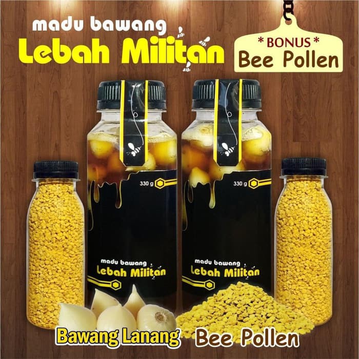 

Madu Bawang Lanang Lebah Militan Free Bee Pollen